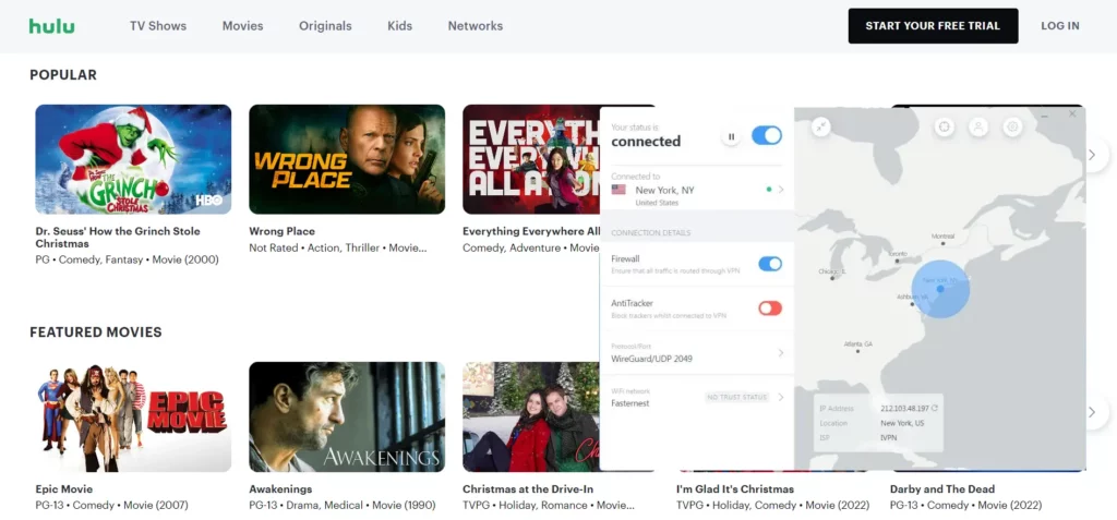 Watch Hulu in Albania With NordVPN